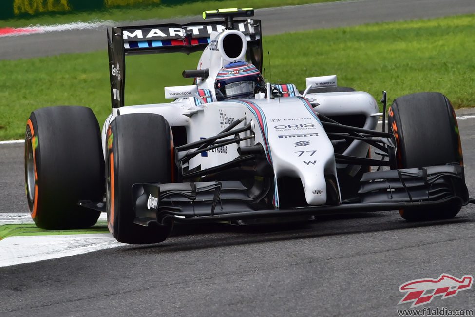 El FW36 de Valtteri Bottas rueda en Italia