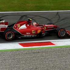 Kimi Räikkönen acabó contento el viernes en Monza