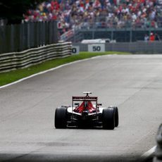 Jean-Eric Vergne no acabó contento con el coche el viernes