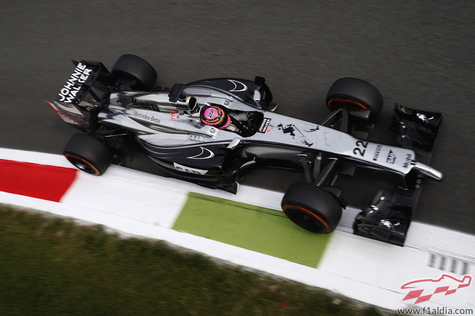 Jenson Button en acción en Monza