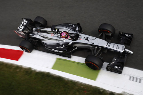 Jenson Button en acción en Monza