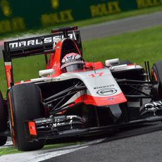 Jules Bianchi mostró confianza con el MR03