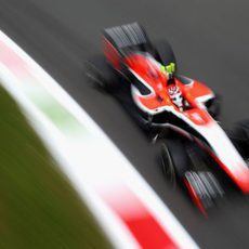 Max Chilton 'vuela' en el trazado de Monza