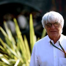 Bernie Ecclestone no quiso perderse la clasificación