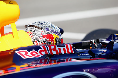 Sebastian Vettel luce un nuevo diseño en el GP de Italia 2014