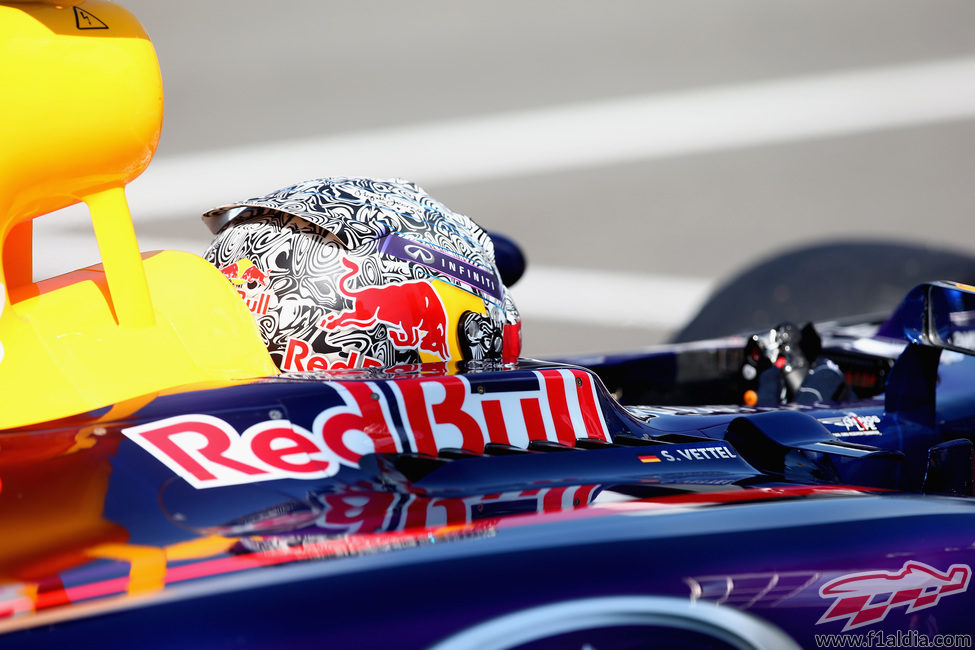 Sebastian Vettel luce un nuevo diseño en el GP de Italia 2014