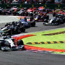 Primeras curvas del GP de Italia 2014