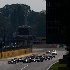 Primeros metros del GP de Italia 2014