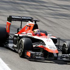 Jules Bianchi tuvo una carrera dura en Monza