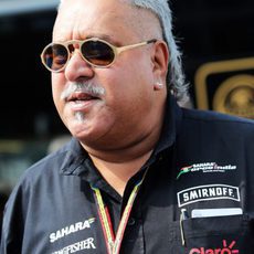 Vijay Mallya no se quiso perder el GP de Italia