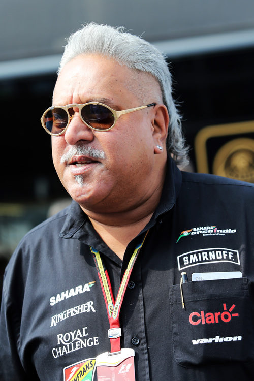 Vijay Mallya no se quiso perder el GP de Italia