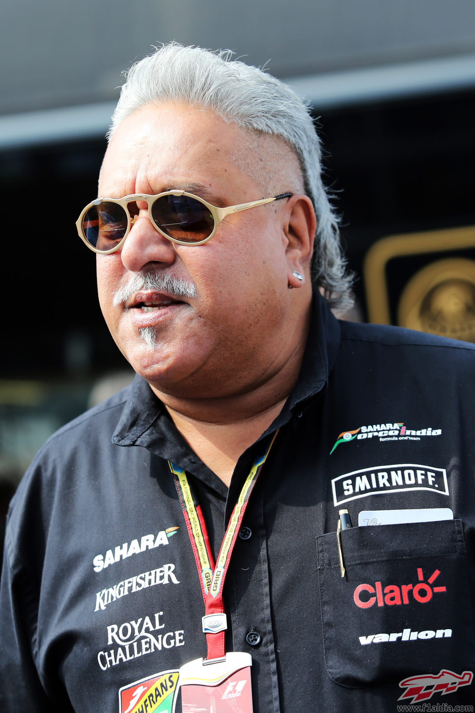 Vijay Mallya no se quiso perder el GP de Italia