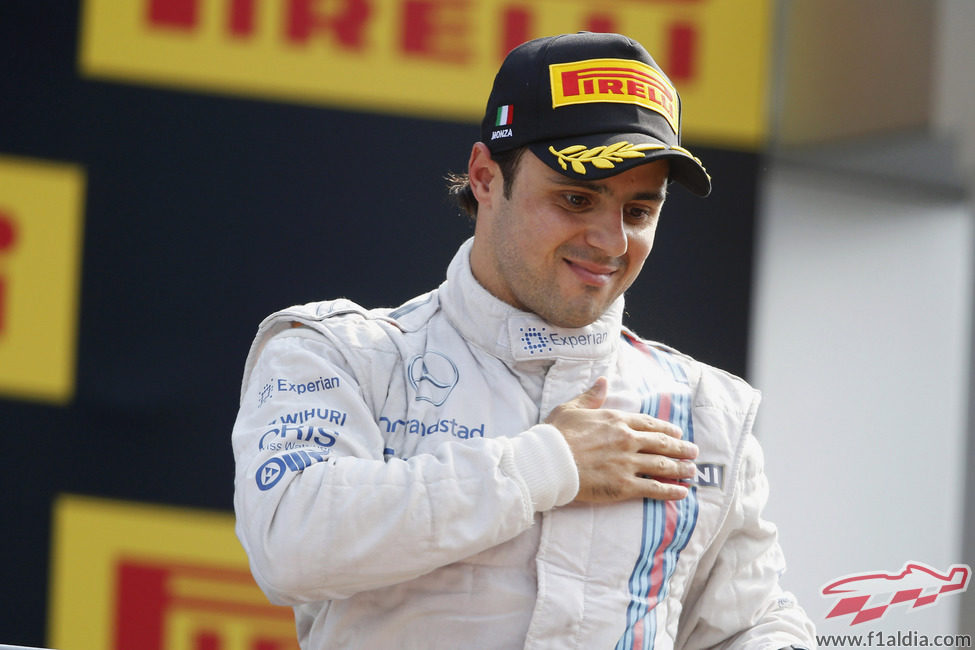 Felipe Massa agradece el apoyo de todos los 'tifosi'