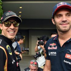 Pastor Maldonado y Jean-Eric Vergne, juntos en Singapur