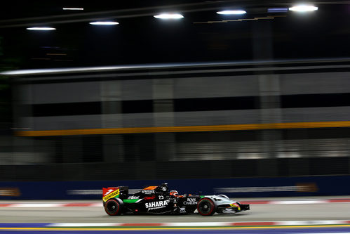 Nico Hülkenberg brilla bajo los focos del trazado de Marina Bay