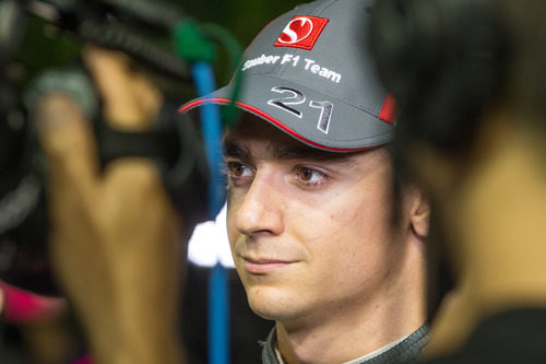 Esteban Gutiérrez se concentra ante el reto de SIngapur