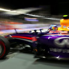 Daniel Ricciardo en las calles de Singapur