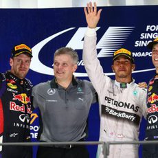 Podio del GP de Singapur 2014