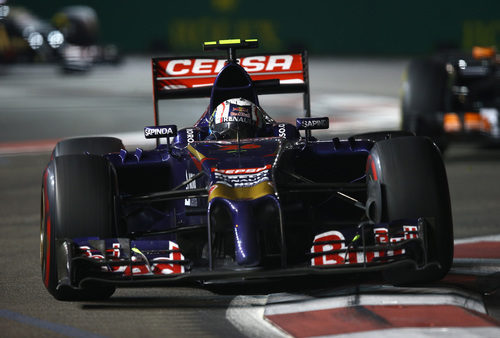 Daniil Kvyat no ha podido beber agua durante el GP de Singapur