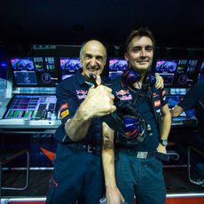 Franz Tost y James Key tras el GP de Singapur