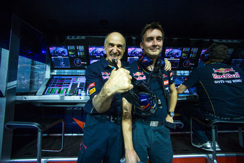 Franz Tost y James Key tras el GP de Singapur