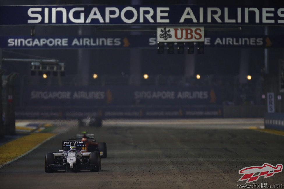 Felipe Massa durante el GP de Singapur