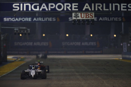 Felipe Massa durante el GP de Singapur