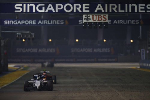Felipe Massa durante el GP de Singapur