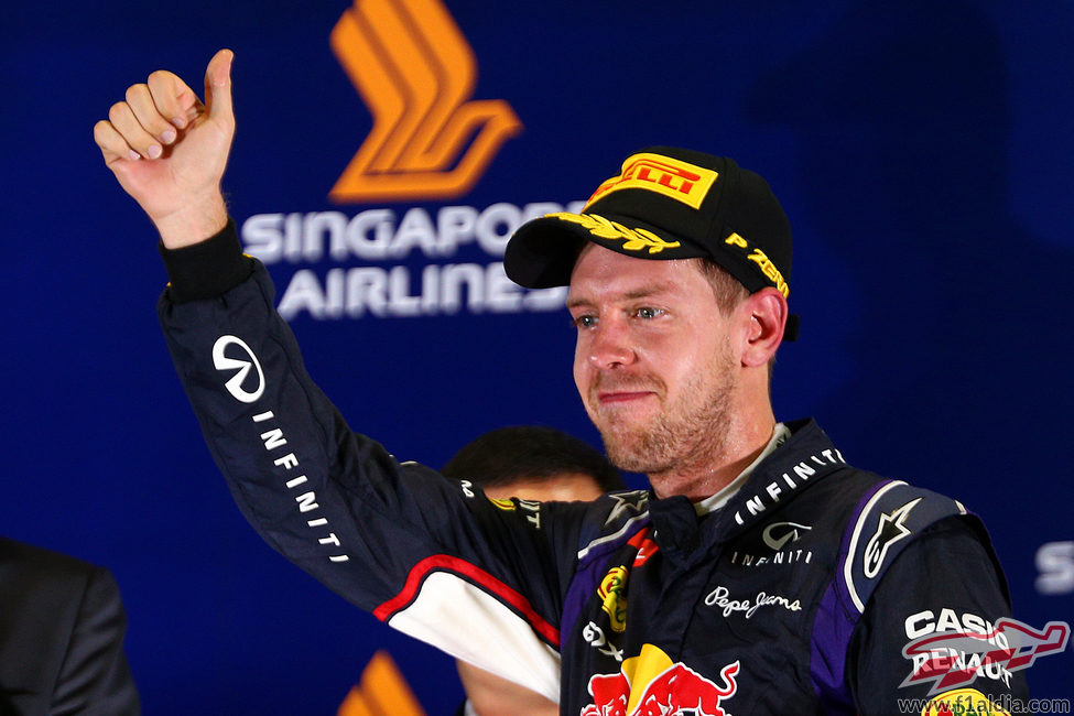 Segundo puesto en Marina Bay para Sebastian Vettel