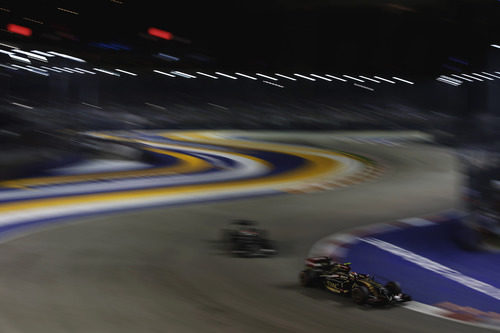 Pastor Maldonado durante el GP de Singapur