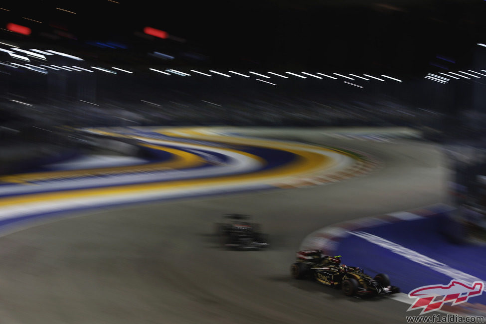 Pastor Maldonado durante el GP de Singapur