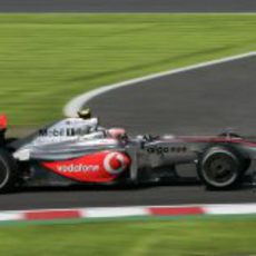 Kovalainen en la pista