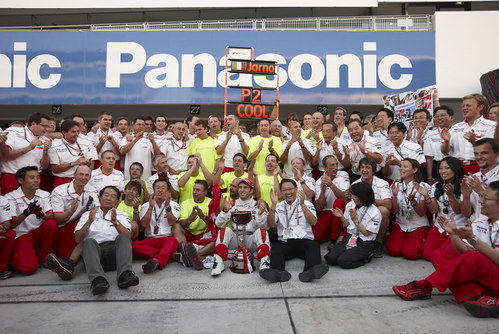 El equipo Toyota con Trulli