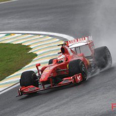 Raikkonen en mojado