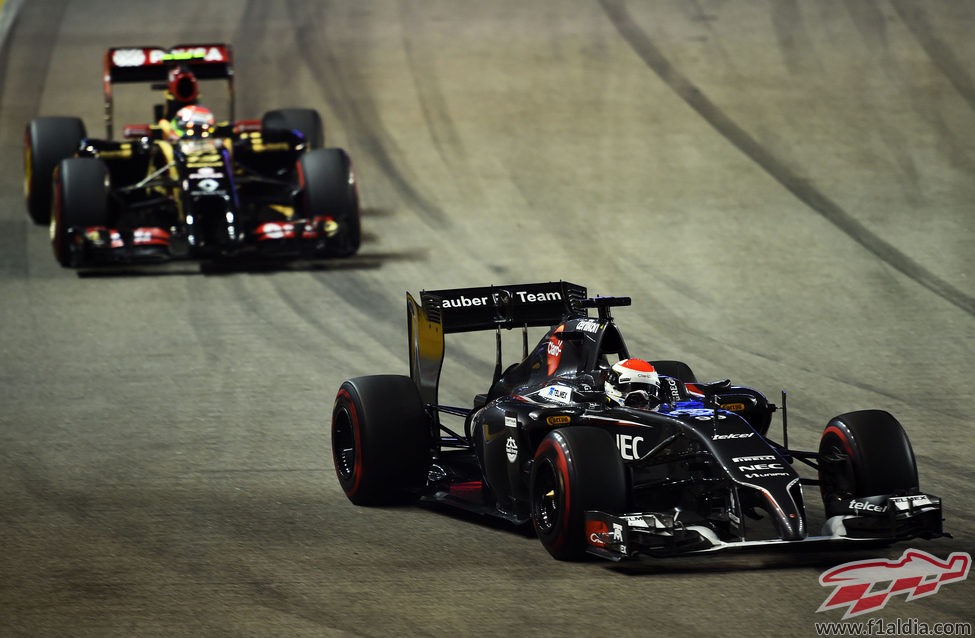 Adrian Sutil sufre un problema técnico