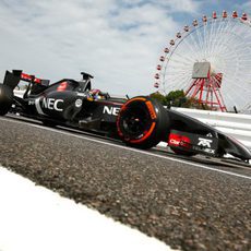 Adrian Sutil rodando en Suzuka