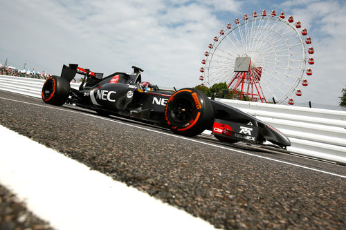 Adrian Sutil rodando en Suzuka