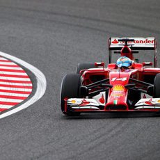 Fernando Alonso completó casi todo el programa del viernes