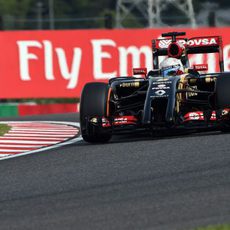 Romain Grosjean no pudo llegar a la Q2