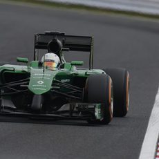 Kamui Kobayashi durante la clasificación