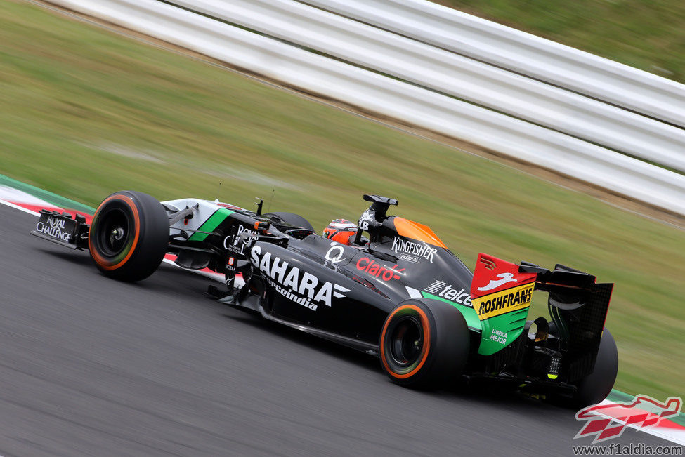 Nico Hulkenberg rodando por Suzuka