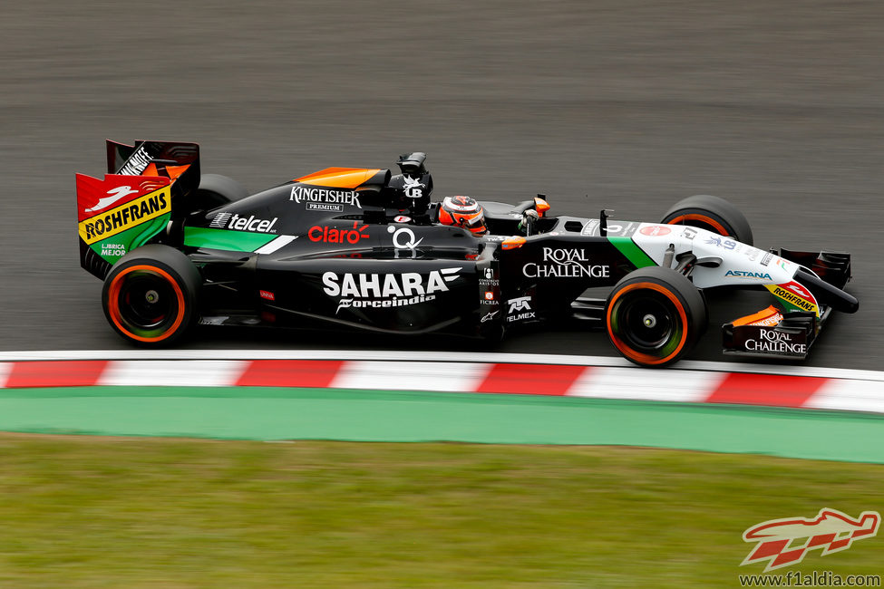 Nico Hulkenberg en la clasificación del GP de Japón 2014