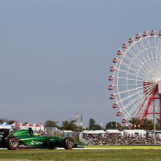 Marcus Ericsson rodando en Suzuka