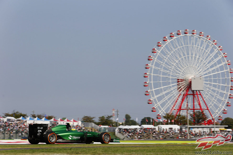 Marcus Ericsson rodando en Suzuka