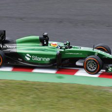 Merhi demostrando su talento en Suzuka