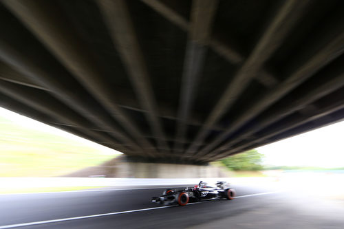 Jenson Button haciendo su mejor vuelta