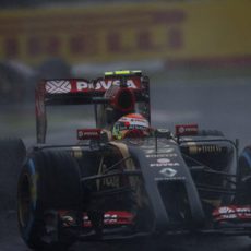 Pastor Maldonado durante el GP de Japón