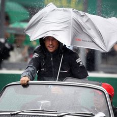 Jenson Button en la Drivers' Parade