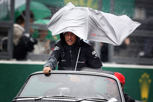 Jenson Button en la Drivers' Parade
