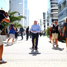 Bernie Ecclestone llega al circuito de Sochi